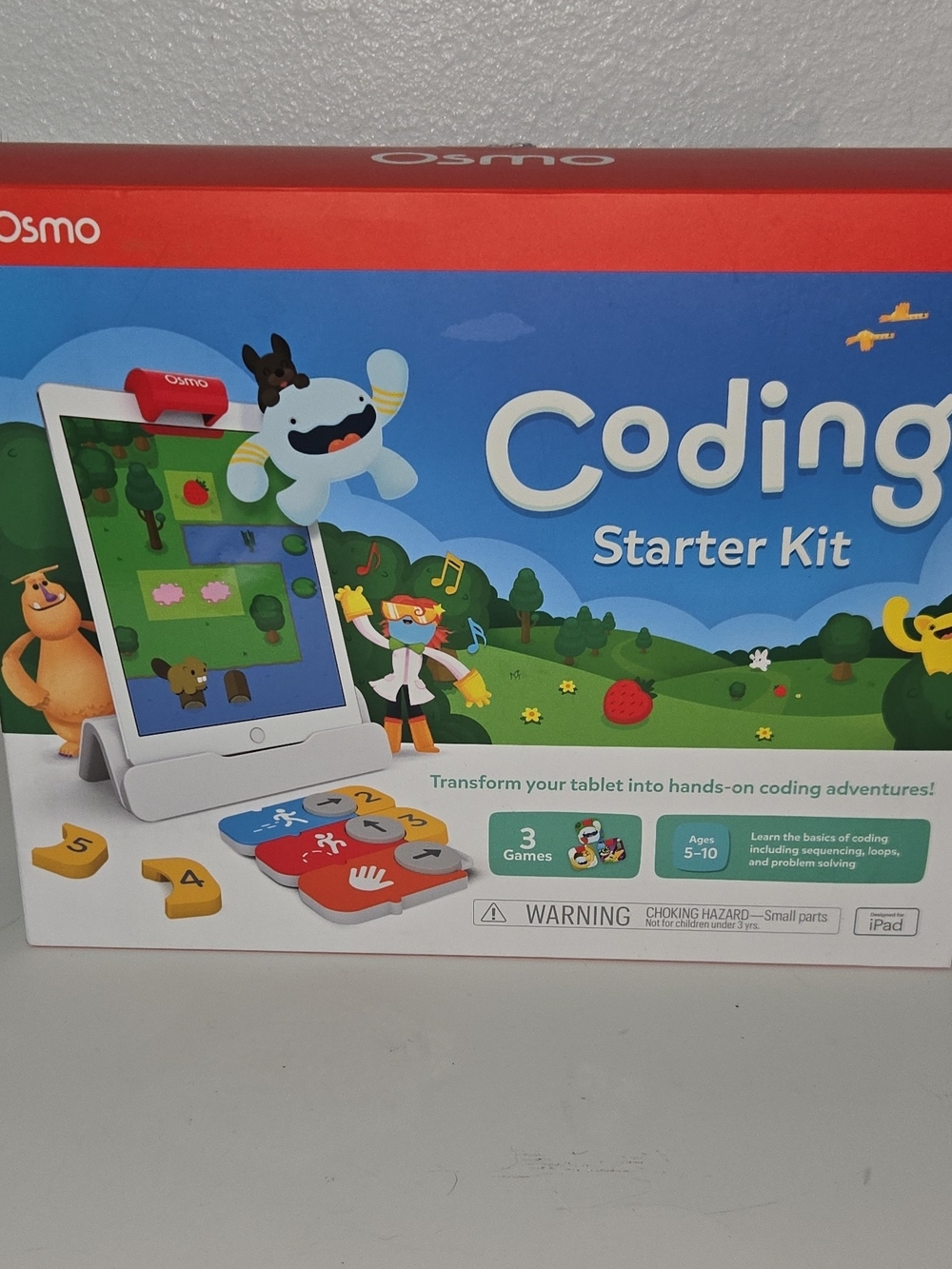 Osmo Coding Starter Kit for iPad - Red/White